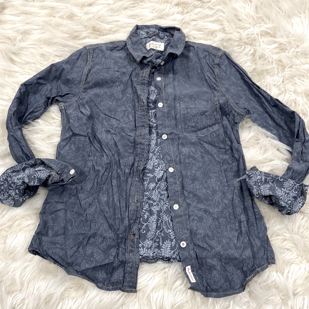 Denim Designed Button Up